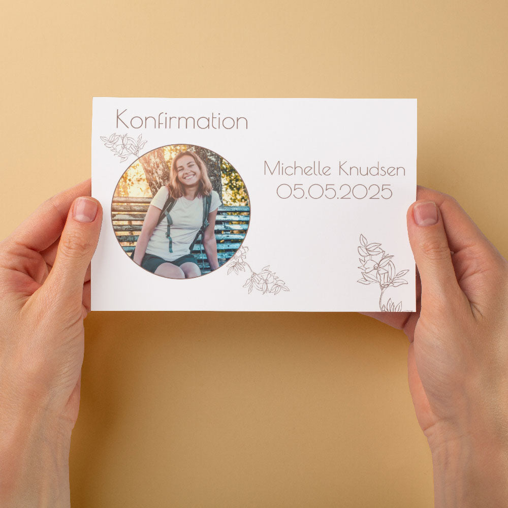 Indbydelse Til Konfirmation   Design 6 fra Dinfotobog.dk