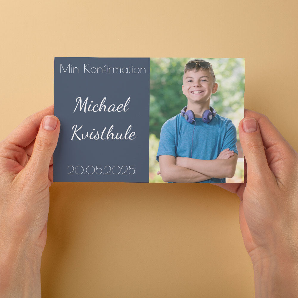 Indbydelse Til Konfirmation   Design 1 fra Dinfotobog.dk