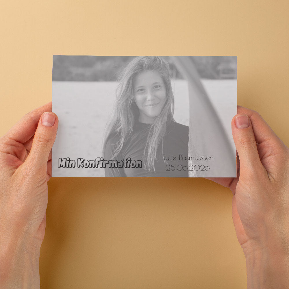 Indbydelse Til Konfirmation   Design 5 fra Dinfotobog.dk