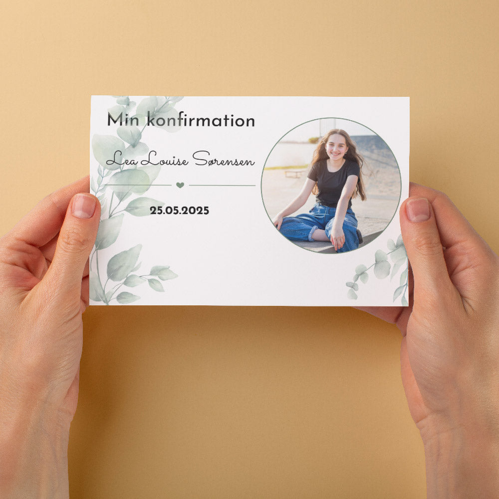 Indbydelse Til Konfirmation   Design 2 fra Dinfotobog.dk