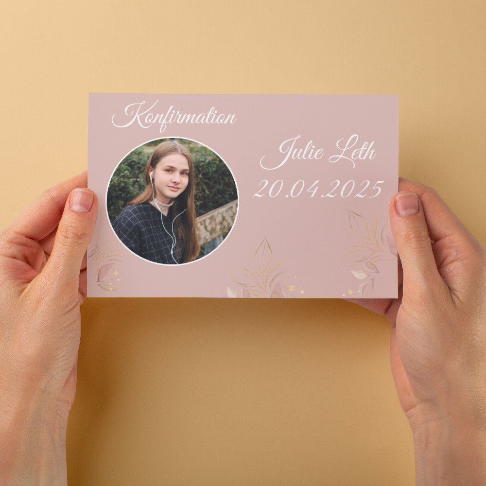 Indbydelse Til Konfirmation   Design 3 fra Dinfotobog.dk