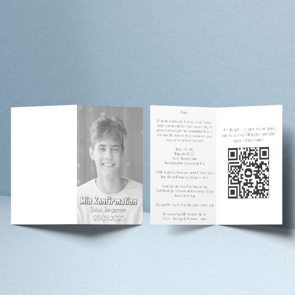 Indbydelse Til Konfirmation   Design 5 fra Dinfotobog.dk