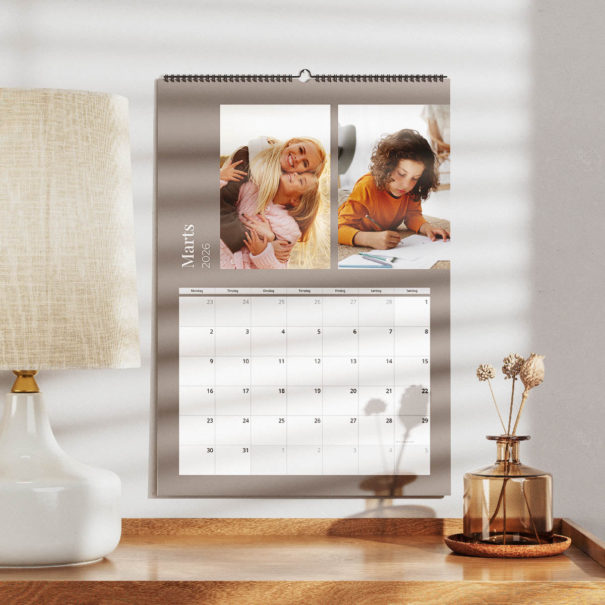 Elegant Kalender   Standard Design fra Dinfotobog.dk