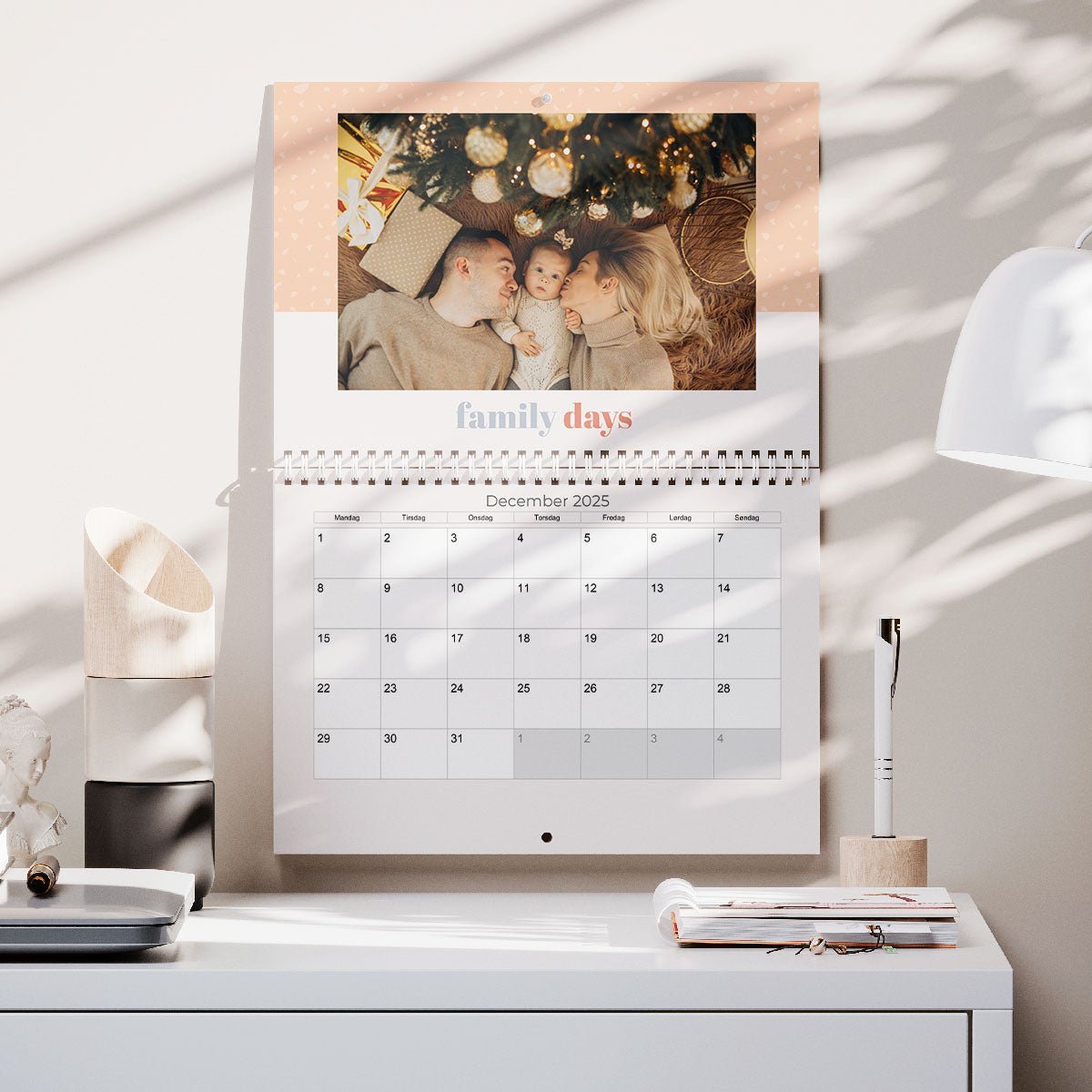 Klippe Inspireret Kalender   Dobbeltsidet fra Dinfotobog.dk