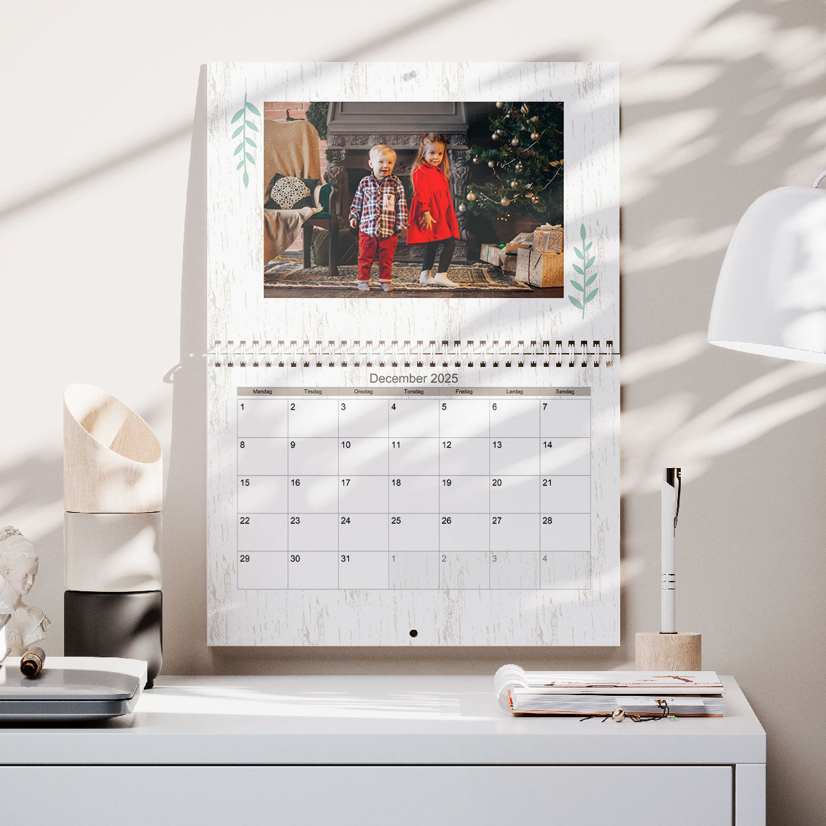 Rustik Kalender   Dobbeltsidet fra Dinfotobog.dk