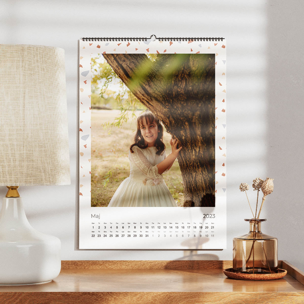Klippe Inspireret Kalender    Smal Design fra Dinfotobog.dk