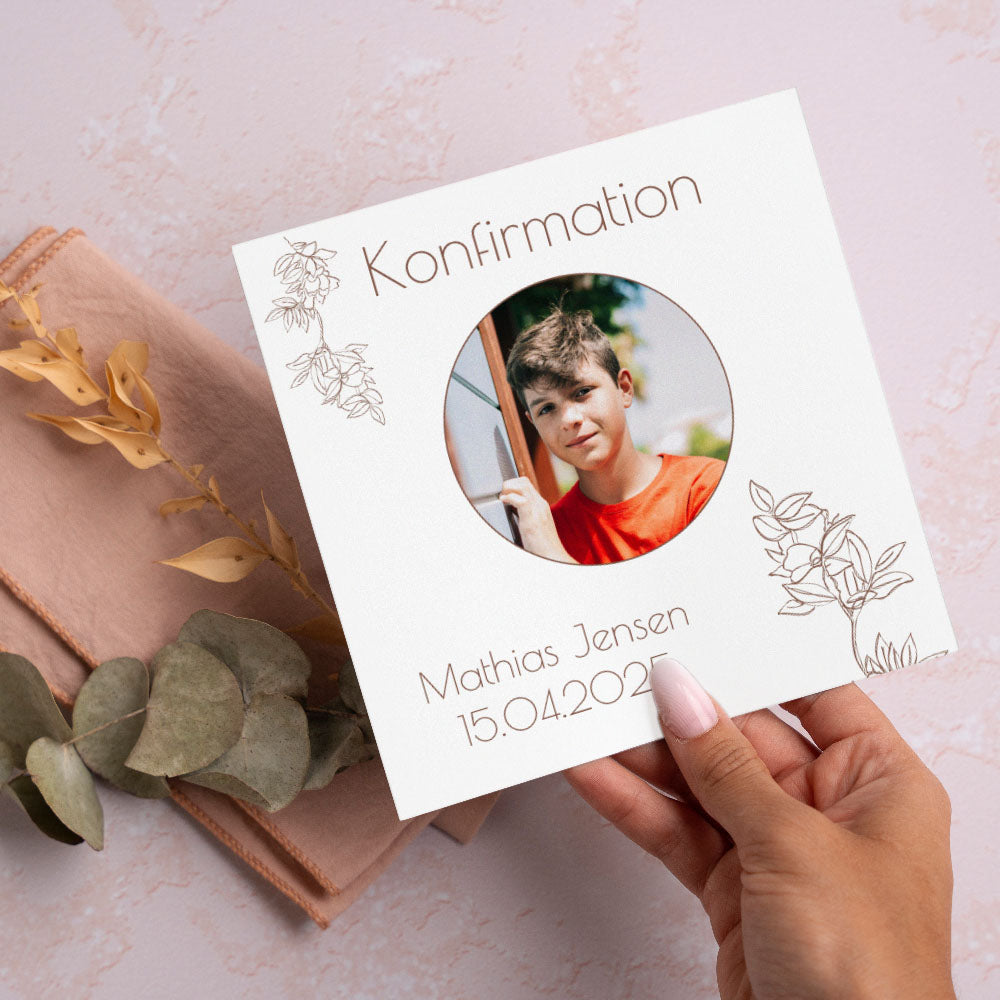 Indbydelse Til Konfirmation   Design 6 fra Dinfotobog.dk