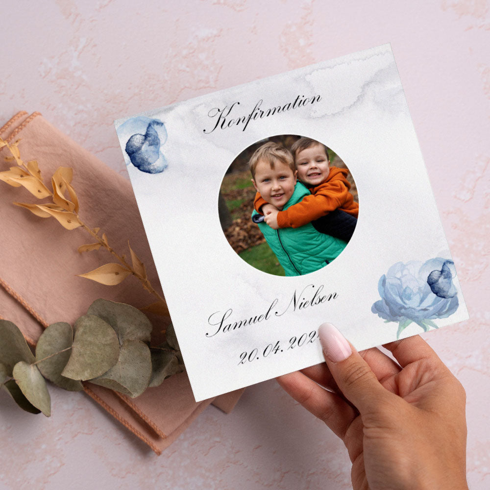 Indbydelse Til Konfirmation   Design 7 fra Dinfotobog.dk