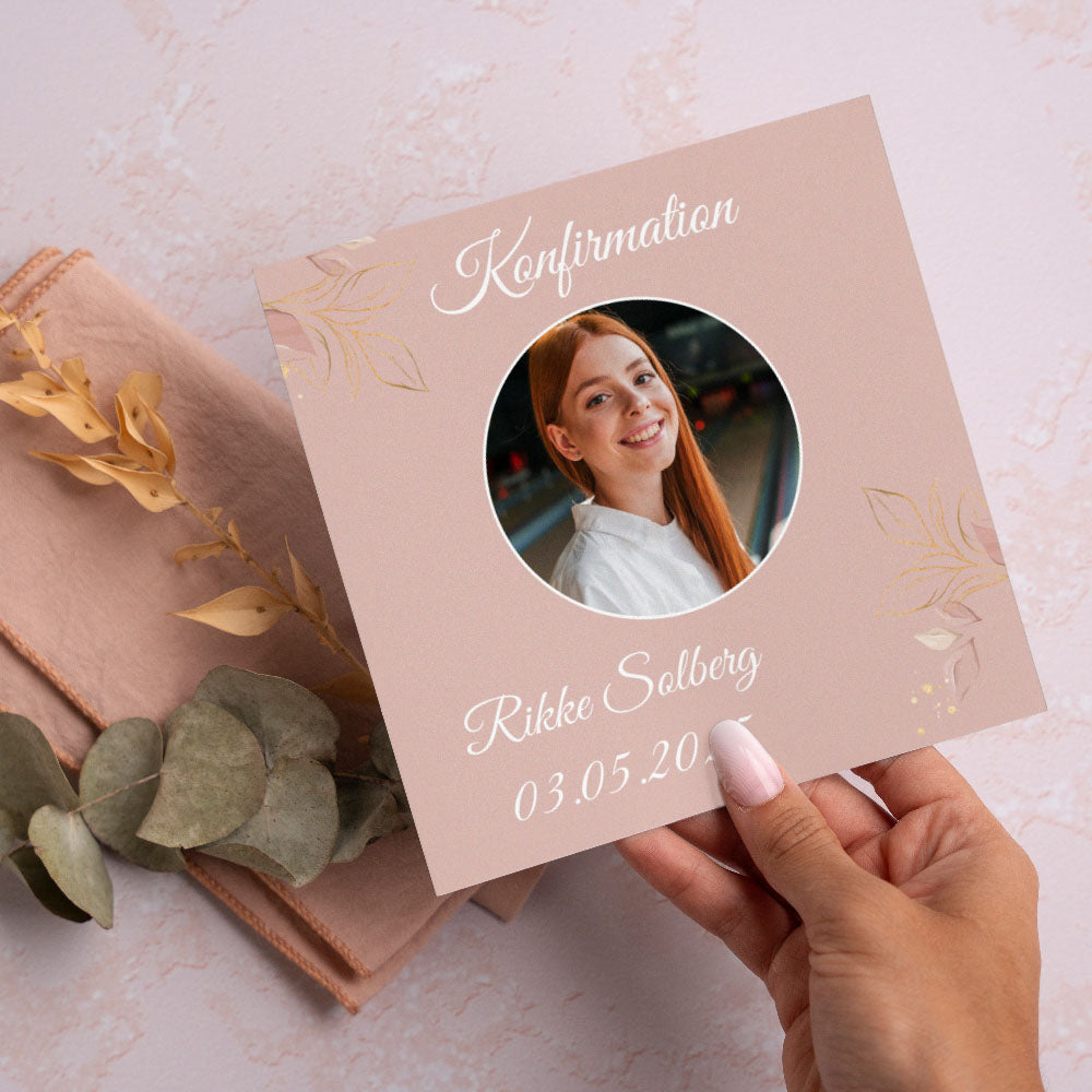 Indbydelse Til Konfirmation   Design 3 fra Dinfotobog.dk