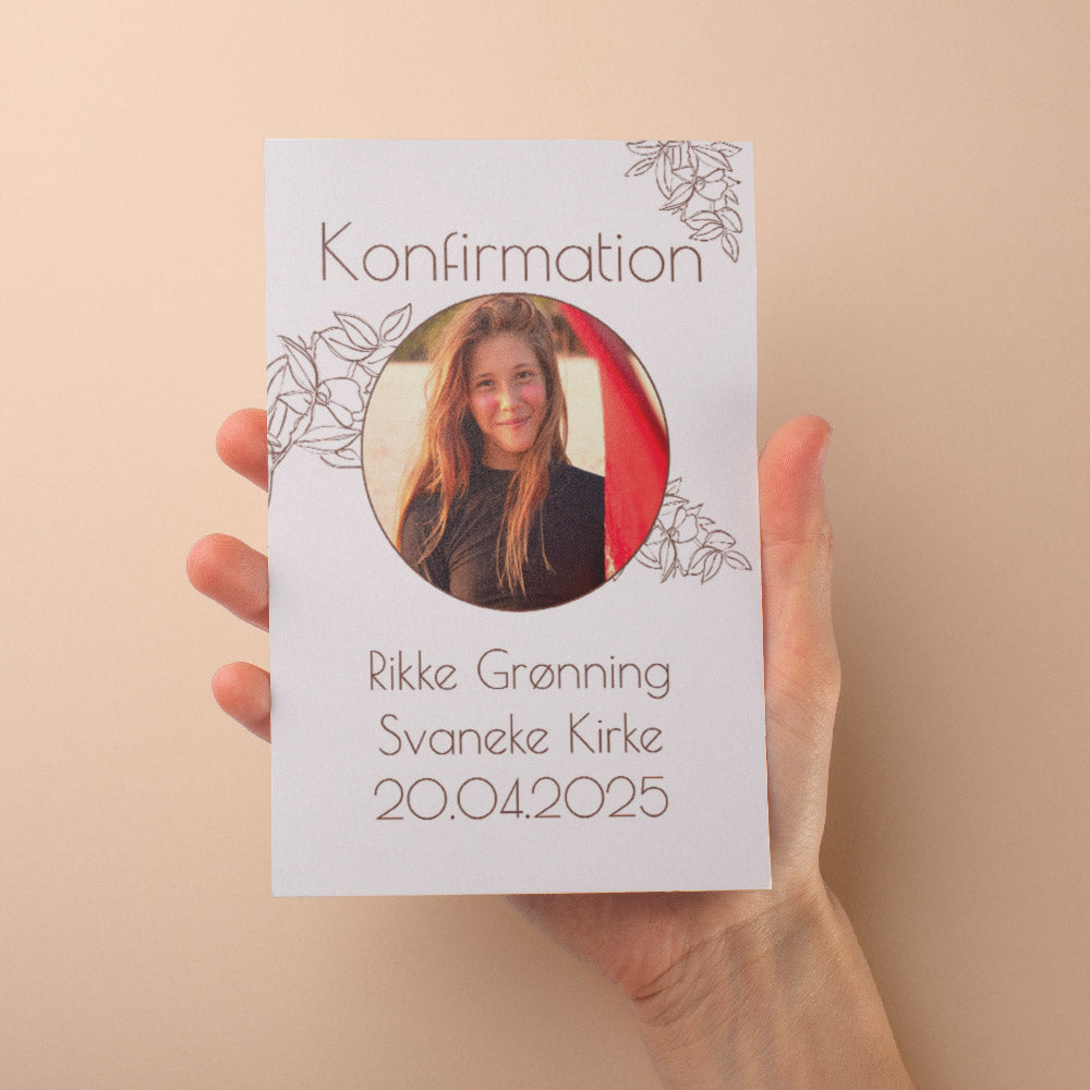 Indbydelse Til Konfirmation   Design 6 fra Dinfotobog.dk