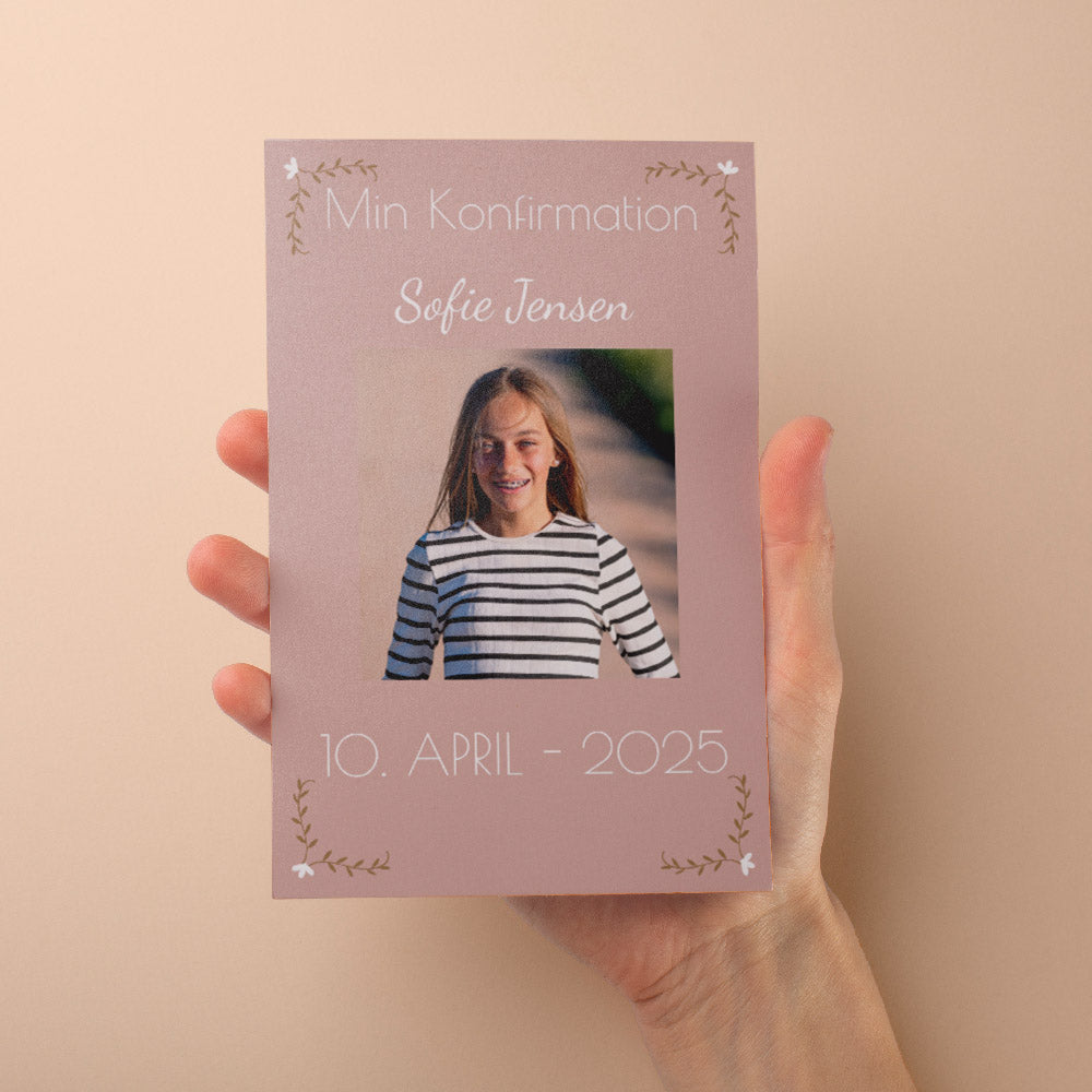Indbydelse Til Konfirmation   Design 8 fra Dinfotobog.dk
