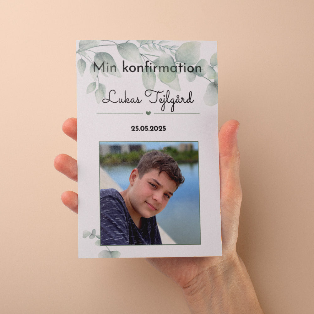 Indbydelse Til Konfirmation   Design 2 fra Dinfotobog.dk