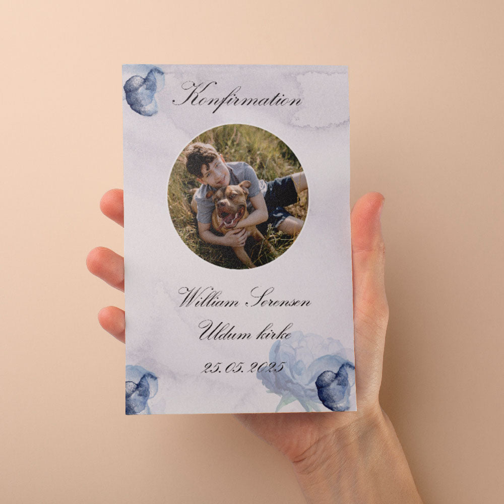 Indbydelse Til Konfirmation   Design 7 fra Dinfotobog.dk