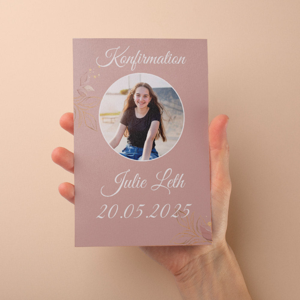 Indbydelse Til Konfirmation   Design 3 fra Dinfotobog.dk