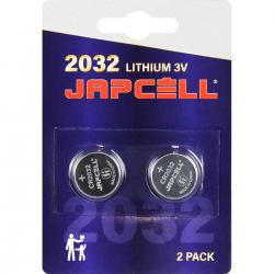 Lithium Cr2032 3v Batterier   2 Stk.   Batteri fra Japcell