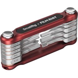 4813 X Film Riot 10 In 1 Folding Wrench Set With Multiple Angle Positioning Red fra Smallrig