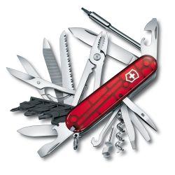 Pocket Knife Cybertool L Red Translucent, 91 Mm   Multitool fra Victorinox