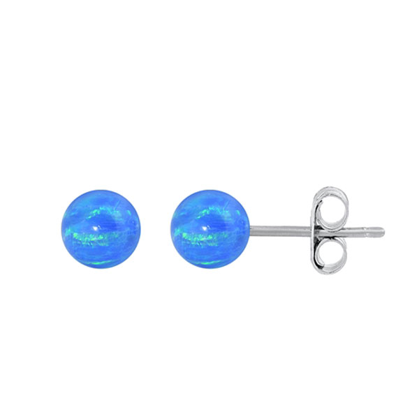 ørestikker Med Opal   4 Mm   Pr Par fra Smykker I Blå »