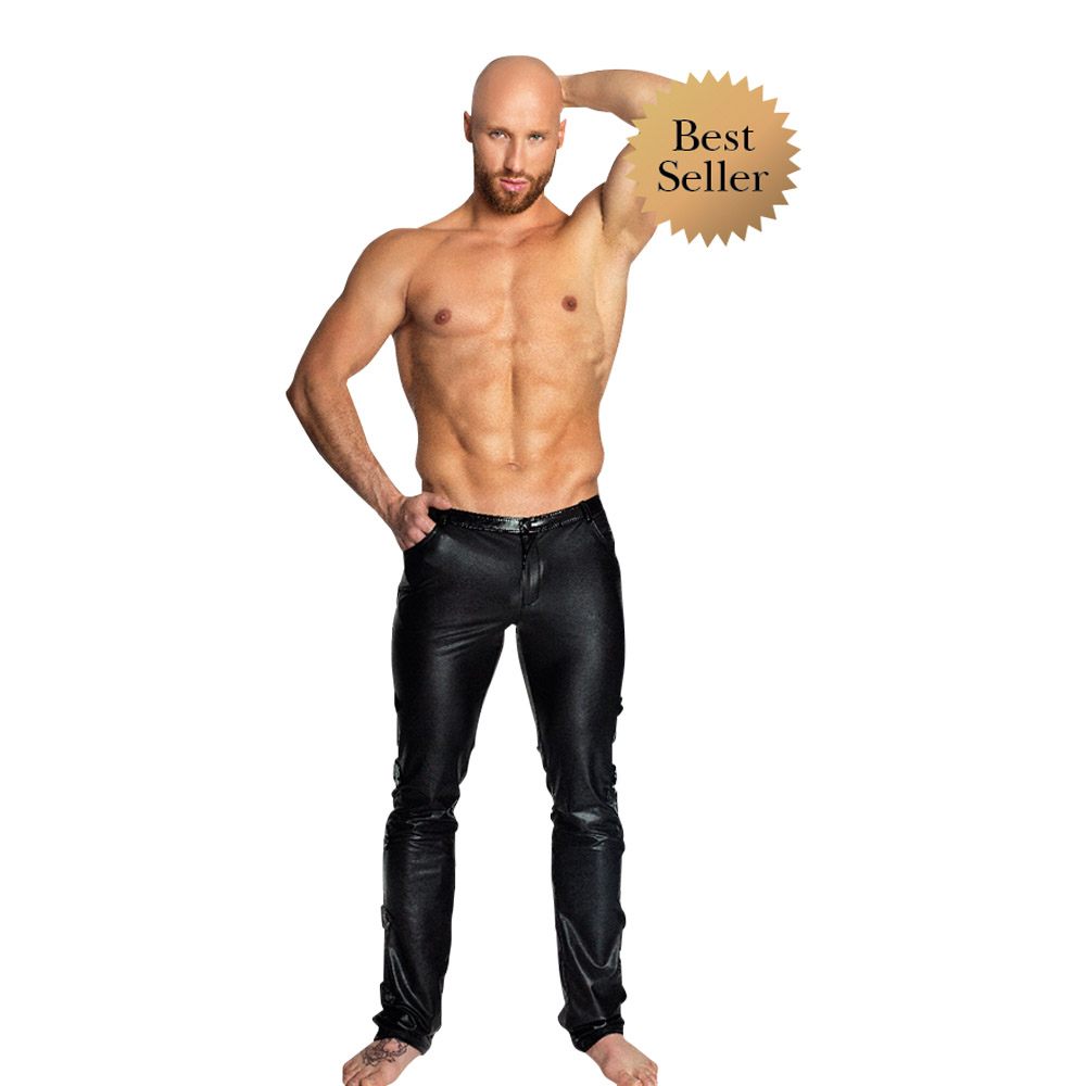 Lange Brukser Med Wetlook 3 fra Noir Handmade