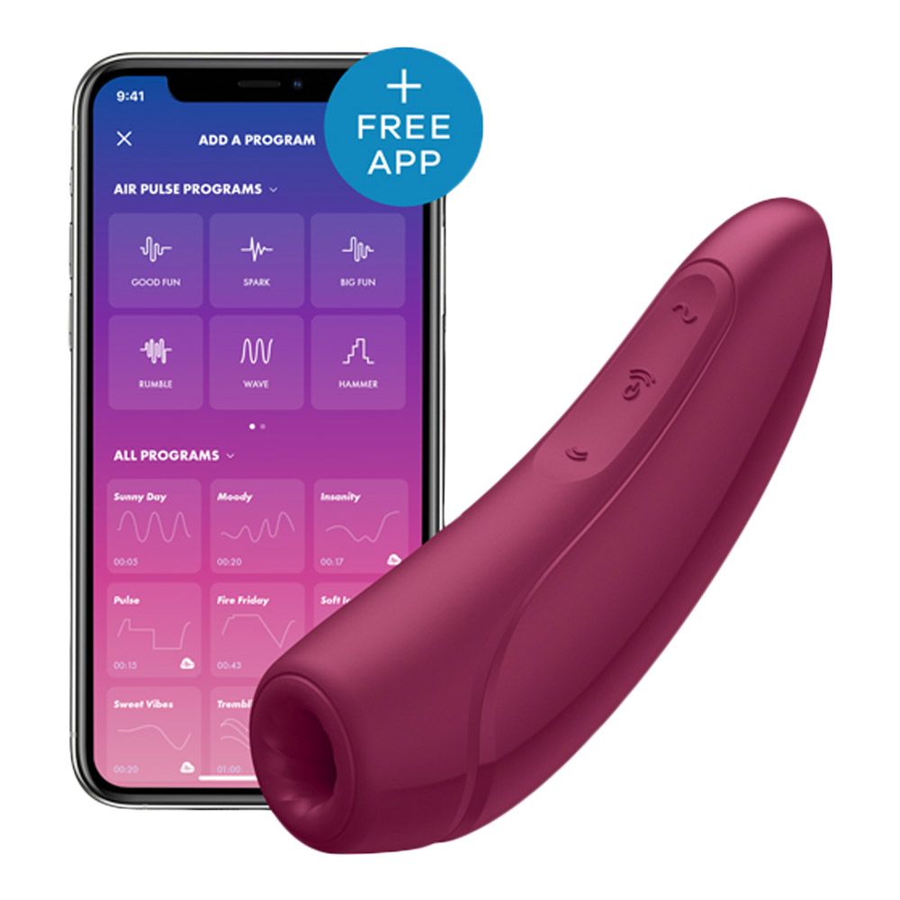 Curvy 1+ Klitoris Stimulator Inkl. Gratis App fra Satisfyer