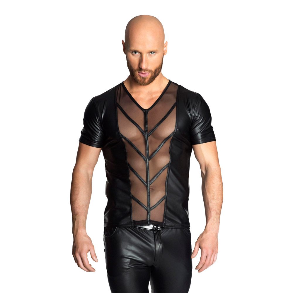 Shirt Med Gennemsigtig Front  fra Noir Handmade