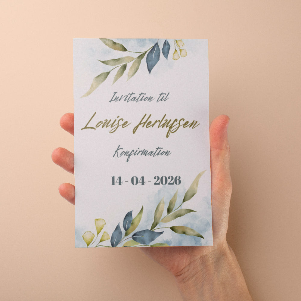 Indbydelse Til Konfirmation   Design 13 fra Dinfotobog.dk