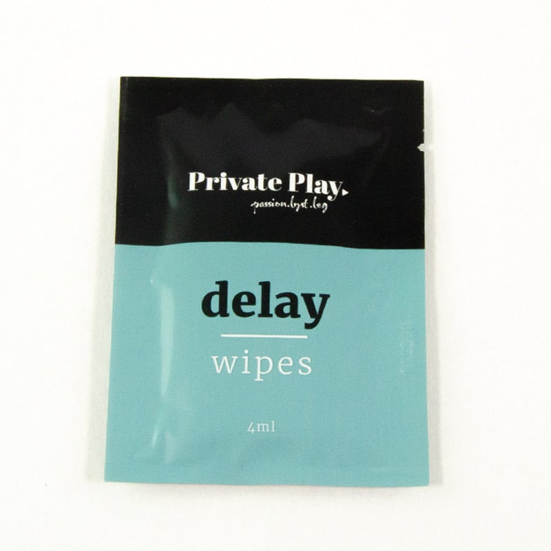 Delay Wipes 3 Stk fra Private Play
