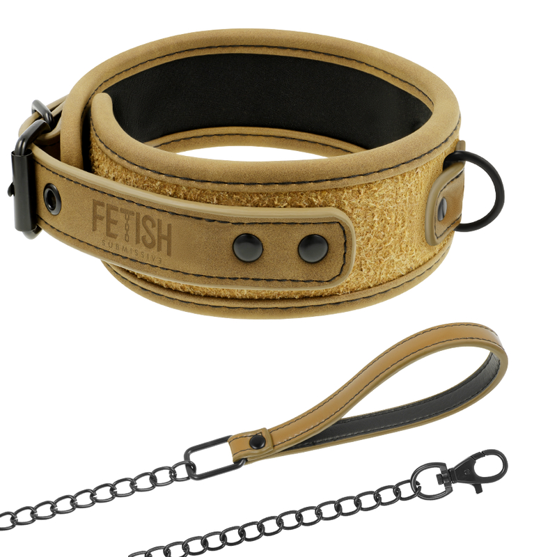 Submissive Origin Collar With Leash fra Fetish