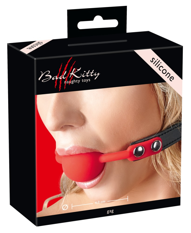 Gag Ball   Silikone fra Bad Kitty