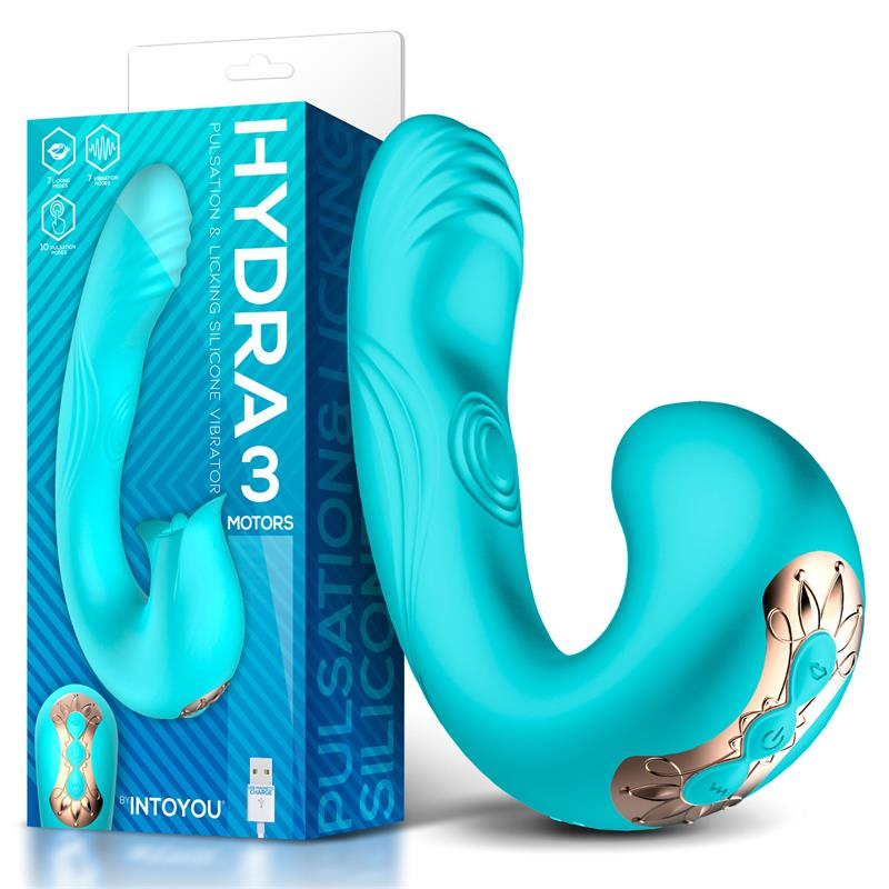 Hydra Silicone Vibrator 3in1 fra Intoyou