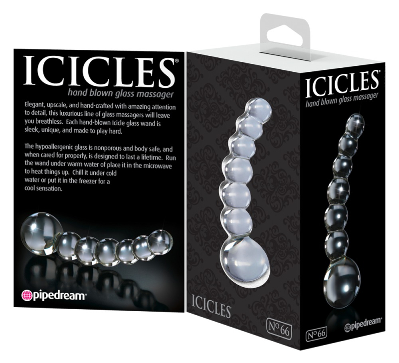 Icicles No. 66   Glas Dildo fra Pipedream