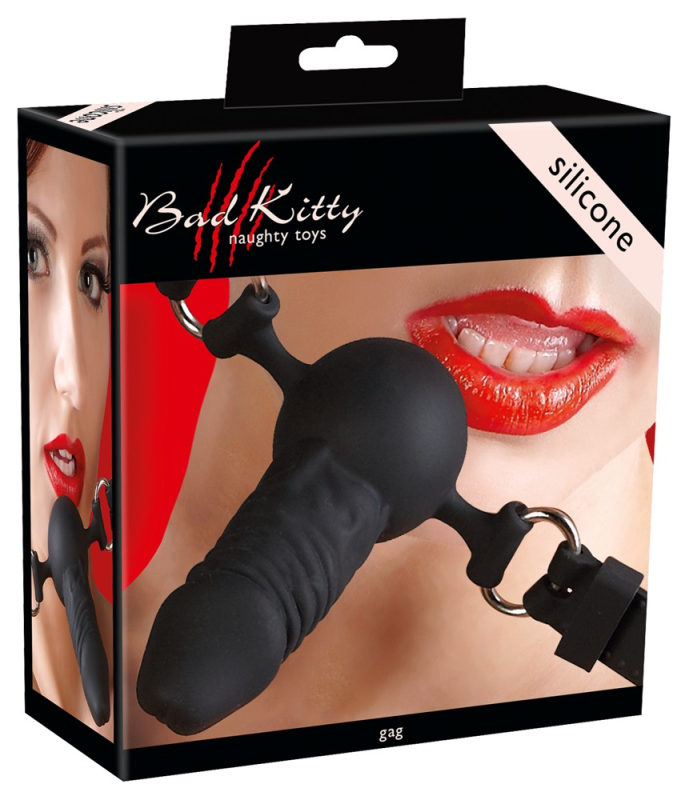 Silikone Gag Med Dildo fra Bad Kitty