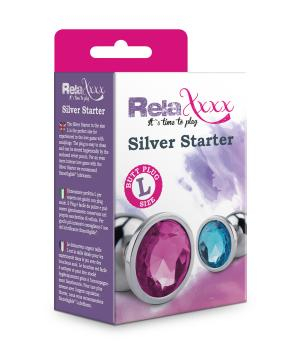 Silver Star Anal Plug L   Blå fra Relaxxxx