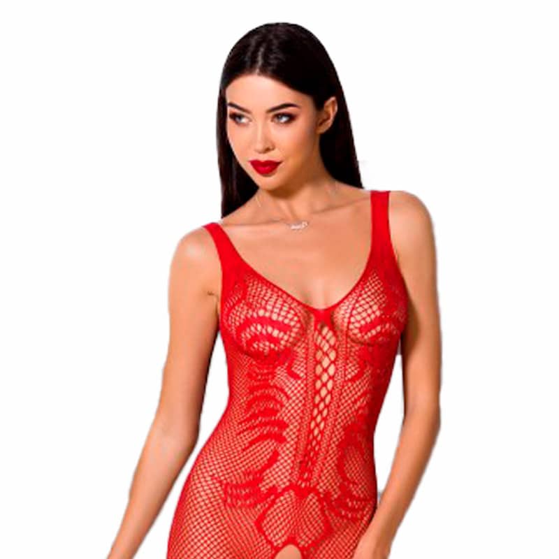 Mila Bundløs Catsuit   Rød fra Passion