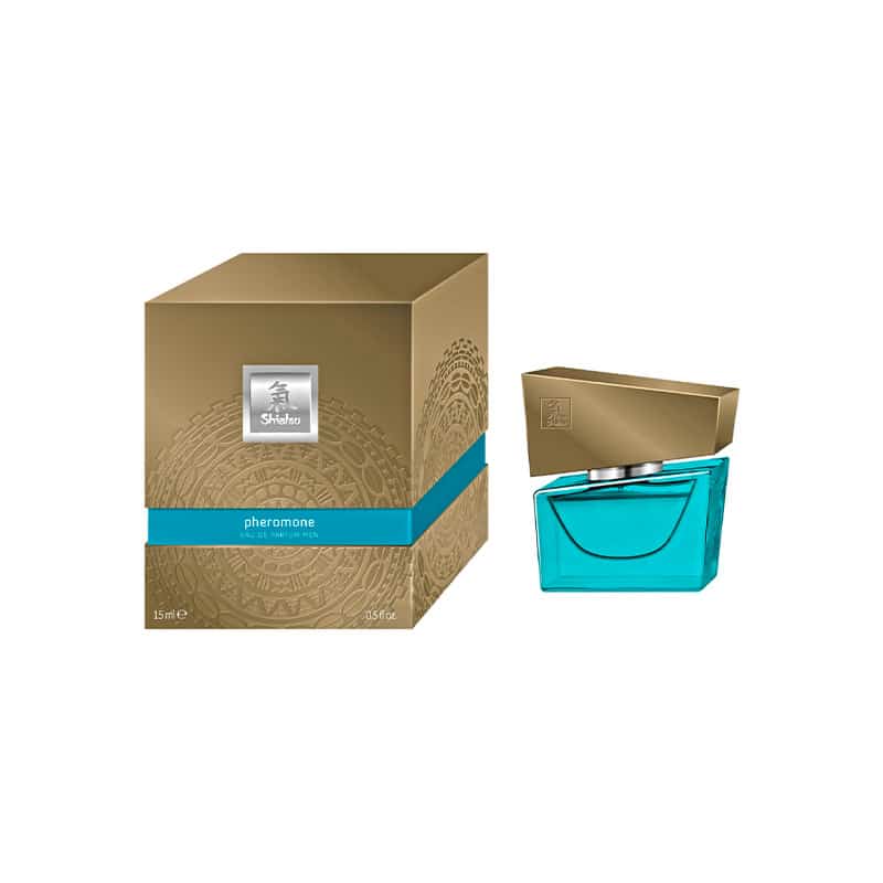 Hot Shiatsu Feromon Parfume Til Mænd 15 Ml   Lyseblå fra Hot|shiatsu