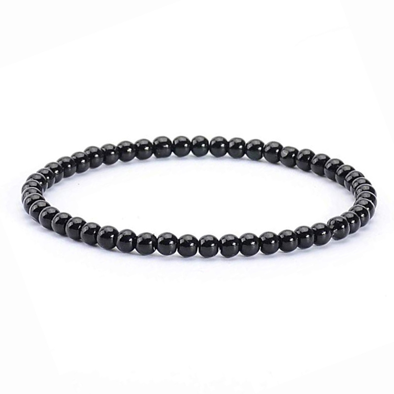Armbånd Sort Agat   4mm fra Smykker I Sort »