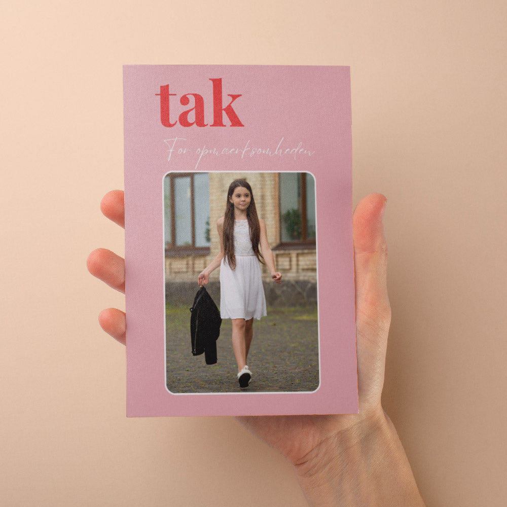 Takkekort Til Konfirmation   Design 7 fra Dinfotobog.dk