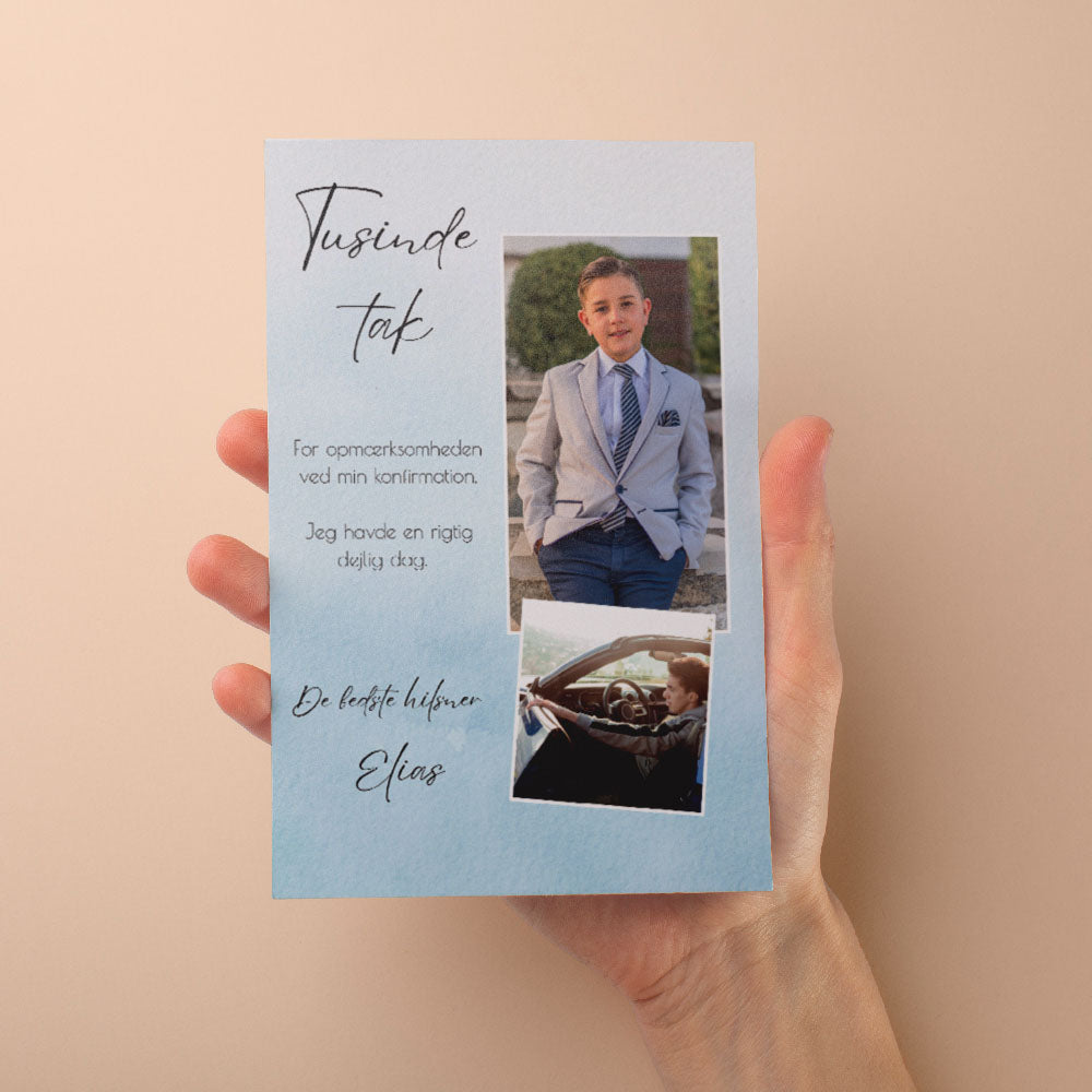 Takkekort Til Konfirmation   Design 8 fra Dinfotobog.dk