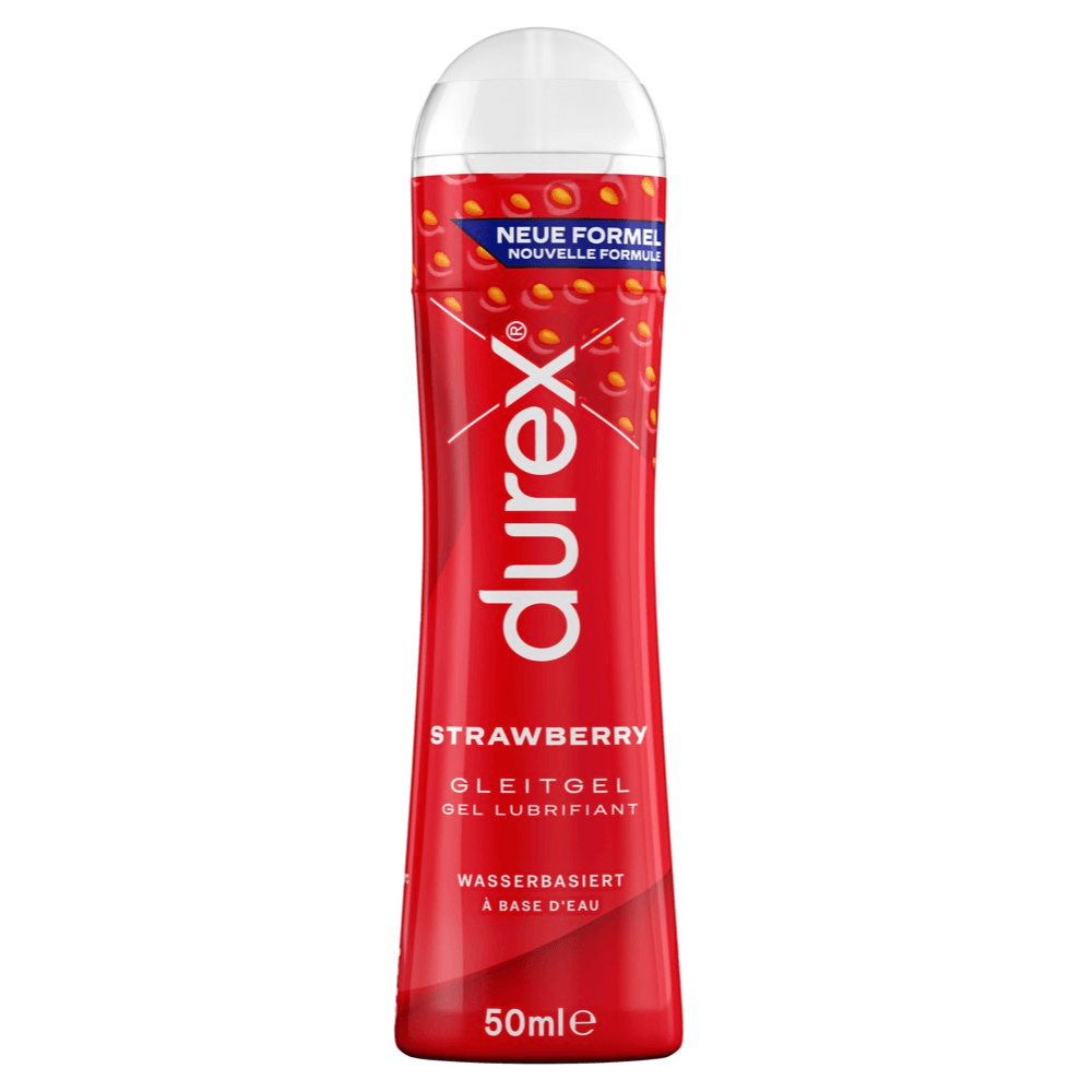 Play Strawberry Glidegel 50 Ml fra Durex