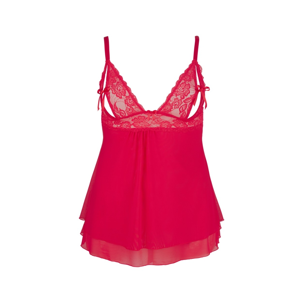 Cottelli Curves Babydoll Plus Size Rød  fra 210th