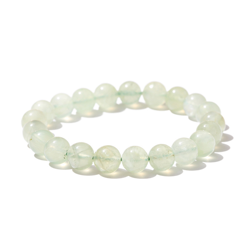 Armbånd Prehnit   8mm fra Smykker I Grøn »