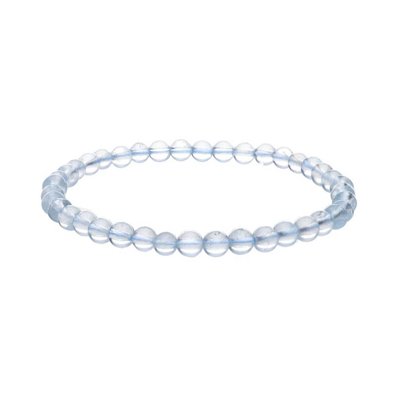 Armbånd Akvamarin   4mm fra Smykker I Blå »