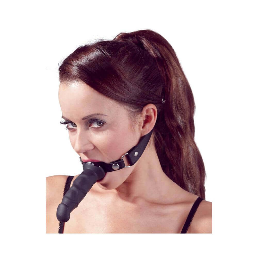 Gag Med Dildo fra Fetish Collection