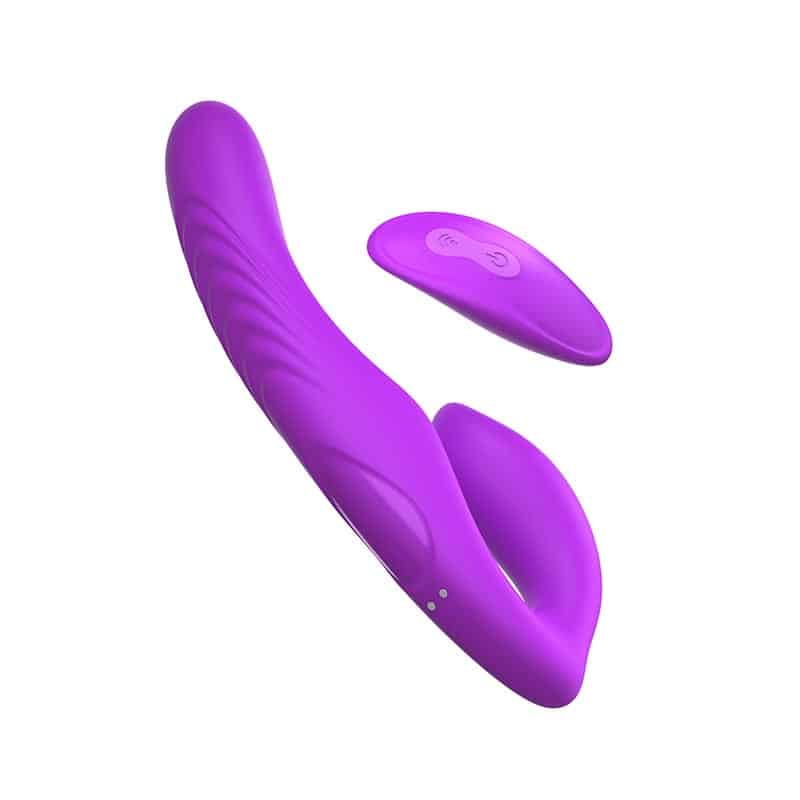 Strapless Strap On Med Vibrator fra Fantasy For Her