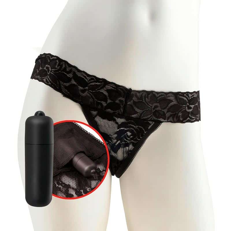 Hanky Spank Me Vibrerende Trusse Sort fra Fetish Fantasy