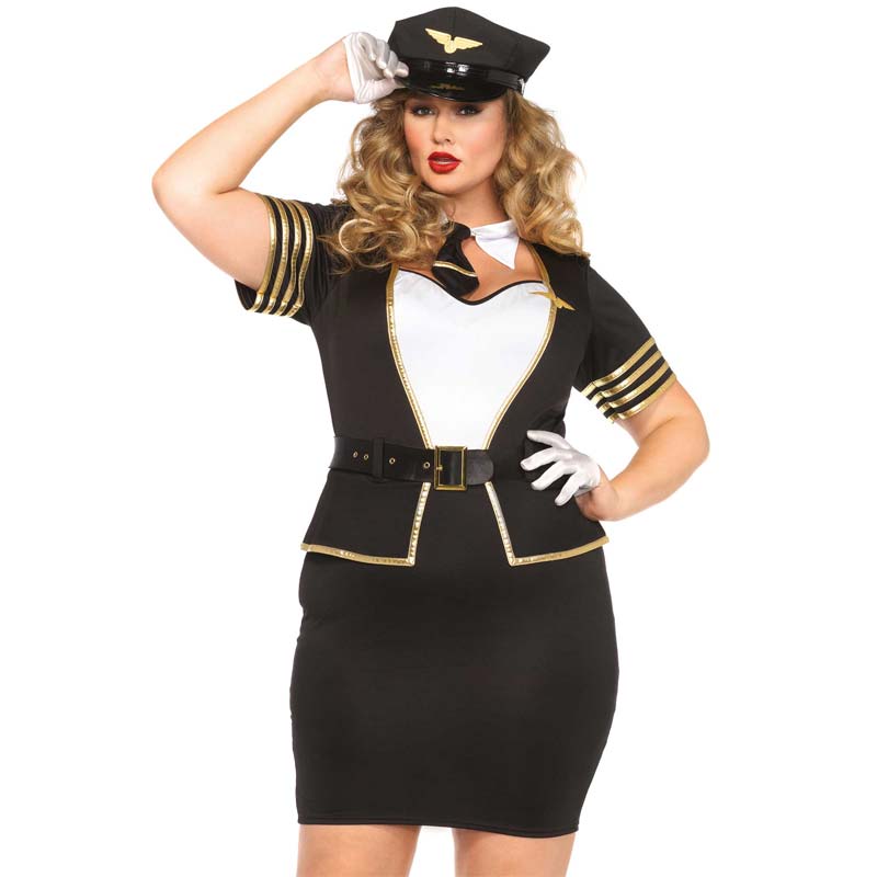 Mile High Pilot Kostume   Xx Xxx fra Leg Avenue