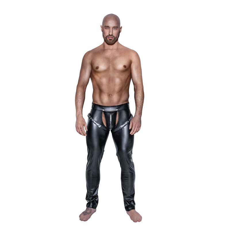 Constantin Wetlook Bukser Sort   S fra Noir Handmade