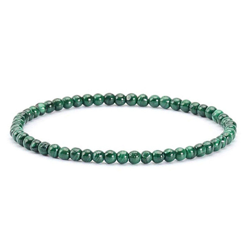 Armbånd Malakit   3mm fra Smykker I Grøn »