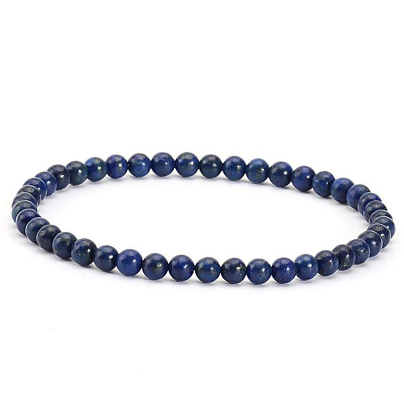 Armbånd Lapis Lazuli   4mm fra Smykker I Blå »