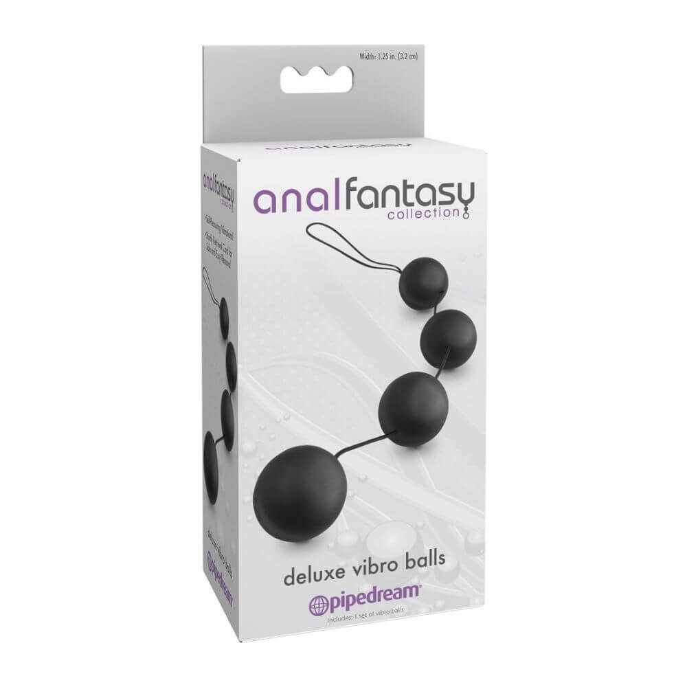 Collection Deluxe Vibro Balls     Analkæde fra Anal Fantasy